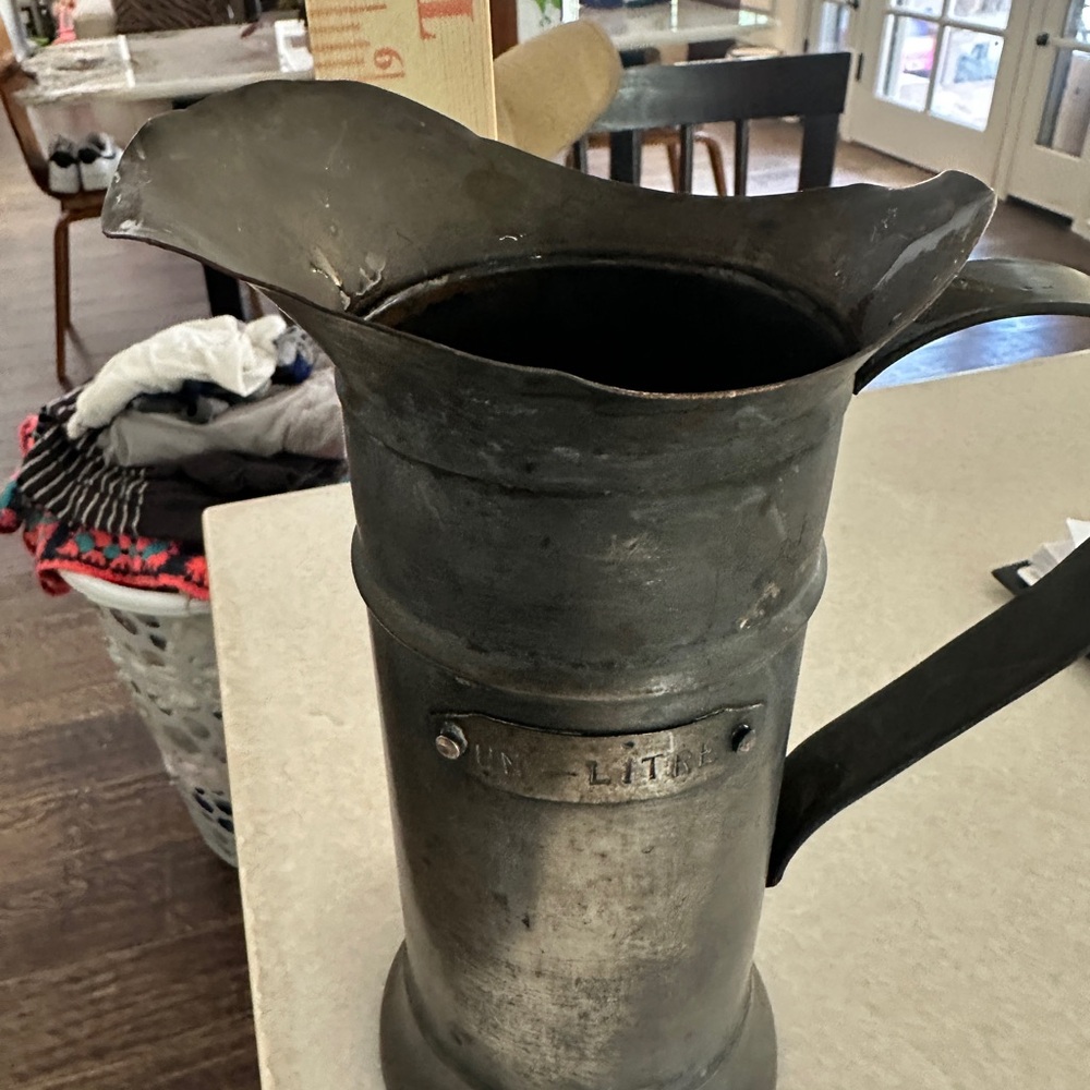 Vintage Metal Pitcher Italian - Picture 7 of 7